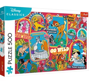 Puzzle 500 Disney Na przestrzeni lat