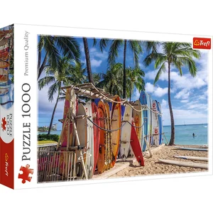 Puzzle Plaża Waikiki, Hawaje 1000
