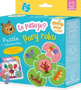 Co pasuje? Pory roku Puzzle + książeczka Co pasuje? Pory roku Puzzle + książeczka