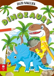 Teczka Dinozaury z podwójnymi naklejkami