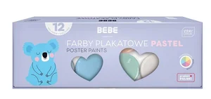 Farby plakatowe BB Pastel 12x20 ml Farby plakatowe BB Pastel 12x20 ml