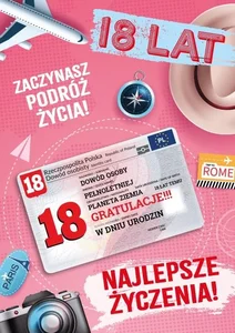 Karnet Urodziny 18