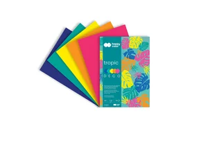 Blok kolorowy A4 20 ark.170 g/m2 Deco Tropic Happy Color 5 kolorów