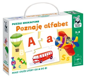 Puzzle edukacyjne Poznaję alfabet 3-6 lat