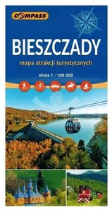 Bieszczady mapa atrakcji turystycznych