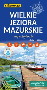 Wielkie Jeziora Mazurskie mapa laminowana