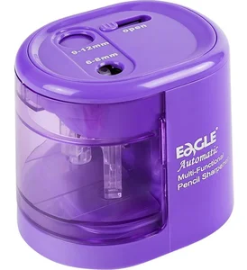 Temperówka na baterie dwuotworowa fioletowa EAGLE EG-5161USB