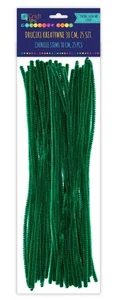 Druciki kreatywne 30 cm ciemno-zielone 25 szt.