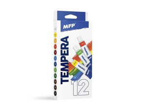 Farby tempera 12 kolorów 12 ml 6300357 Farby tempera 12 kolorów 12 ml 6300357