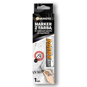 Marker z farbą do renowacji napisów na nagrobkach czarny Mungyo Marker z farbą do renowacji napisów na nagrobkach czarny Mungyo
