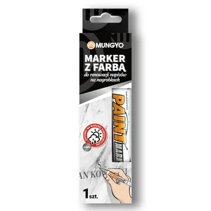 Marker z farbą do renowacji napisów na nagrobkach srebrny Mungyo