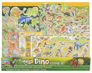 Mega zestaw naklejek Dino