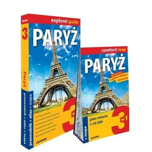 Paryż 3w1 przewodnik + atlas + mapa Paryż 3w1 przewodnik + atlas + mapa