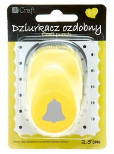 Dziurkacz ozdobny 2,5cm dzwonek MIX