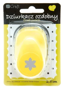 Dziurkacz ozdobny 2,5cm śnieżynka 3 MIX Dziurkacz ozdobny 2,5cm śnieżynka 3 MIX