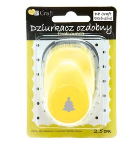 Dziurkacz ozdobny 2,5cm choinka 2 MIX