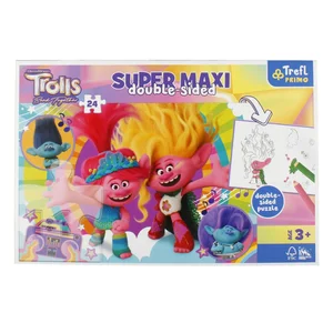 Puzzle 24 Super Maxi Wesoły dzień Trolli 41017 Puzzle 24 Super Maxi Wesoły dzień Trolli 41017