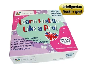 Learn English Like a Pro Inteligentne fiszki + gra (poziom Absolute Beginner)