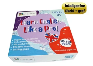 Learn English Like a Pro Inteligentne fiszki + gra (poziom B1) Learn English Like a Pro Inteligentne fiszki + gra (poziom B1)