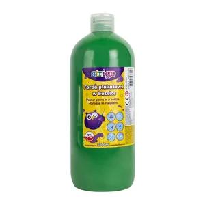 Farba plakatowa STRIGO butelka 1000 ml zielona Farba plakatowa STRIGO butelka 1000 ml zielona