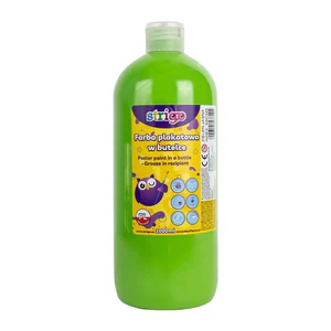 Farba plakatowa Strigo butelka 1000 ml jasnozielona Farba plakatowa Strigo butelka 1000 ml jasnozielona