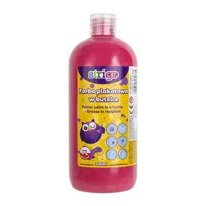Farba plakatowa Strigo butelka 500 ml rubinowa Farba plakatowa Strigo butelka 500 ml rubinowa