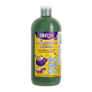 Farba plakatowa Strigo butelka 500 ml zielona