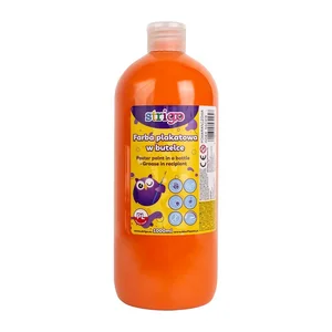 Farba plakatowa Strigo butelka 1000 ml pomarańczowa Farba plakatowa Strigo butelka 1000 ml pomarańczowa