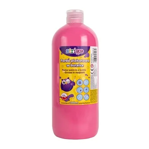 Farba plakatowa Strigo butelka 1000 ml różowy Farba plakatowa Strigo butelka 1000 ml różowy