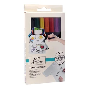 Markery do tkanin 8 kolorów w opakowaniu
