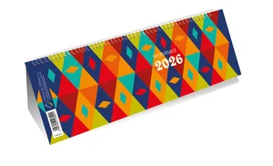 Kalendarz 2026 ze spiralką 1/2 formatu A4 poziomy