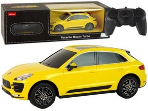 Auto R/C Porsche Macan Turbo Rastar 1:24 żółte Auto R/C Porsche Macan Turbo Rastar 1:24 żółte