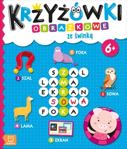 Krzyżówki obrazkowe ze świnką 6+ Krzyżówki obrazkowe ze świnką 6+
