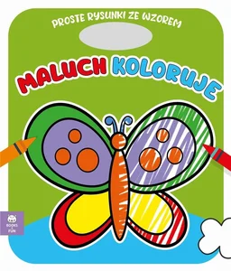 Maluch koloruje Motyl