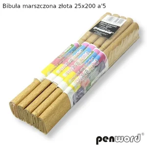 Bibuła marszczona złota 25x200 (5szt) Bibuła marszczona złota 25x200 (5szt)