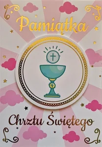 Karnet Chrzest dziewczynka Karnet Chrzest dziewczynka