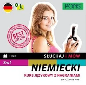 Słuchaj i mów PONS. Kurs niemieckiego A1/B1 z nagraniami. Trzy książki w pakiecie