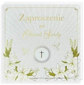 Zaproszenie Chrzest 5szt Zaproszenie Chrzest 5szt