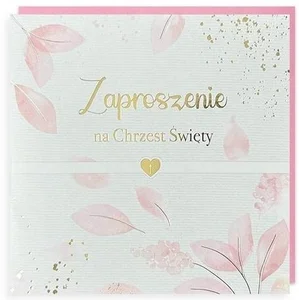 Zaproszenie Chrzest 5szt