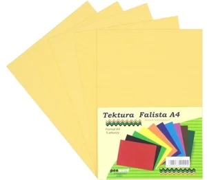 Tektura A4 falista cytrynowa 5szt Tektura A4 falista cytrynowa 5szt