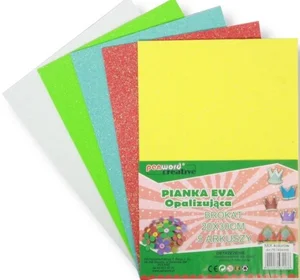Pianka A4 opalizująca brokat 20x30 5szt Pianka A4 opalizująca brokat 20x30 5szt