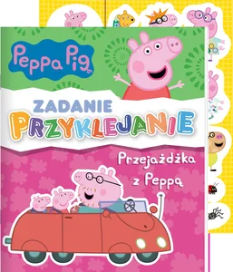 Peppa Pig. Zadanie Przyklejanie Przejażdżka z Peppą