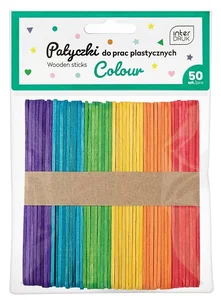 Patyczki do prac plastycznych kolor 113mm 50 sztuk Patyczki do prac plastycznych kolor 113mm 50 sztuk
