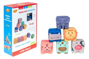 Miękkie klocki sensoryczne 12 szt SP84486 AN01 Miękkie klocki sensoryczne 12 szt SP84486 AN01