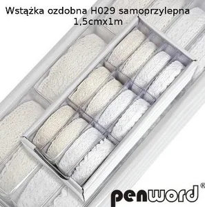 Wstążka ozdobna samoprzylepna 15mmx1m (12szt)
