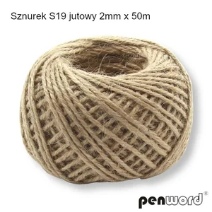 Sznurek jutowy 2mmx50m Sznurek jutowy 2mmx50m