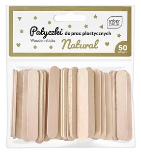 Naturalne patyczki do prac plastycznych 65mm 50szt Naturalne patyczki do prac plastycznych 65mm 50szt