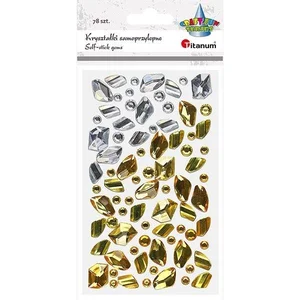 Kryształki samoprzylepne kamyki mix 79szt Kryształki samoprzylepne kamyki mix 79szt