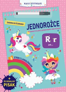 Małe bystrzaki. Zadania do ścierania. Jednoroż Małe bystrzaki. Zadania do ścierania. Jednoroż