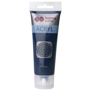Farba akrylowa 75ml błękit pruski tubka Happy Color Farba akrylowa 75ml błękit pruski tubka Happy Color